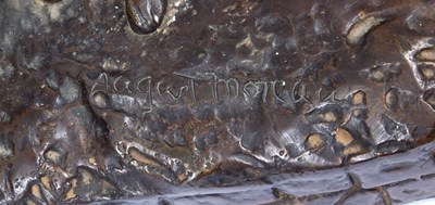 Lot 74 - After Auguste Moreau - A filled bronze figure...
