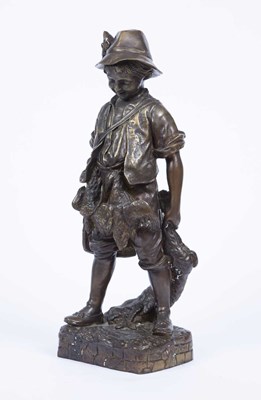 Lot 74 - After Auguste Moreau - A filled bronze figure...