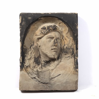 Lot 152 - An Early Netherlands / Belgium carved stone...