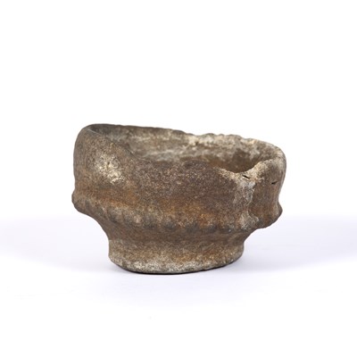 Lot 167 - An early Papua New Guinea stone mortar, with...