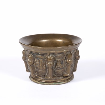 Lot 189 - An 16th/17th Century bronze mortar, with latin...