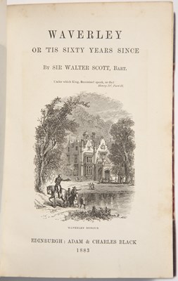 Lot 332 - Scott (Sir Walter) The Waverley Novels. 12...