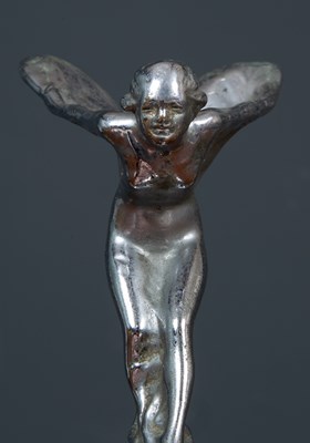 Lot 213 - A Spirit of Ecstasy silver plated car mascot,...