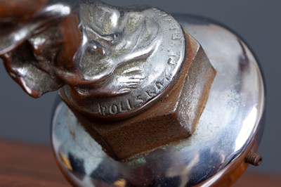 Lot 213 - A Spirit of Ecstasy silver plated car mascot,...