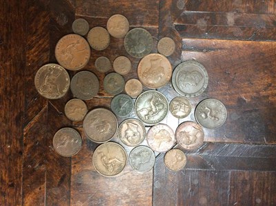 Lot 204 - A collection of British and foreign coins and...
