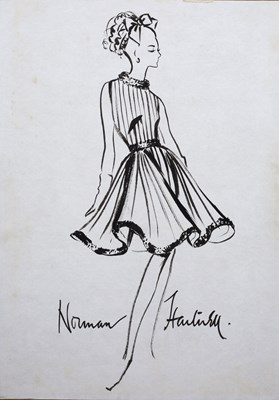 Lot 144 - Norman Hartnell (1901-1979) 'Untitled fashion...