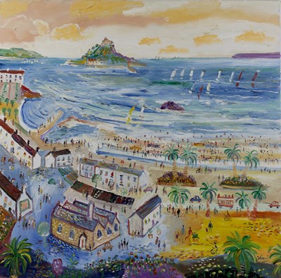 Lot 368 - Simeon Stafford (b.1956) View from Marazion...