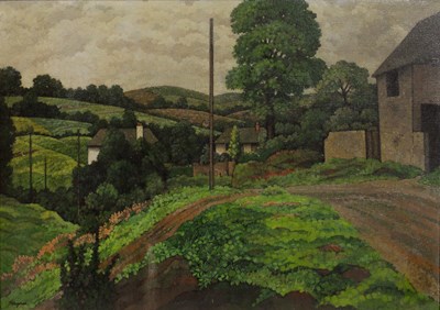 Lot 235 - Frank Hughes (1905-1987) Dorset Landscape...