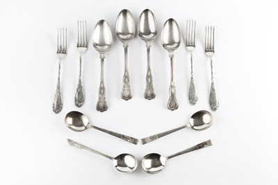 Lot 877 - A large quantity of silver plated flatware, to...