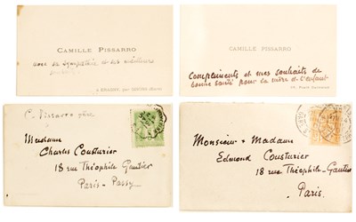 Lot 438 - Camille Pissarro (1830-1903) Two autographed...