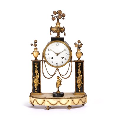 Lot 106 - An early 19th century French mantel clock, the...