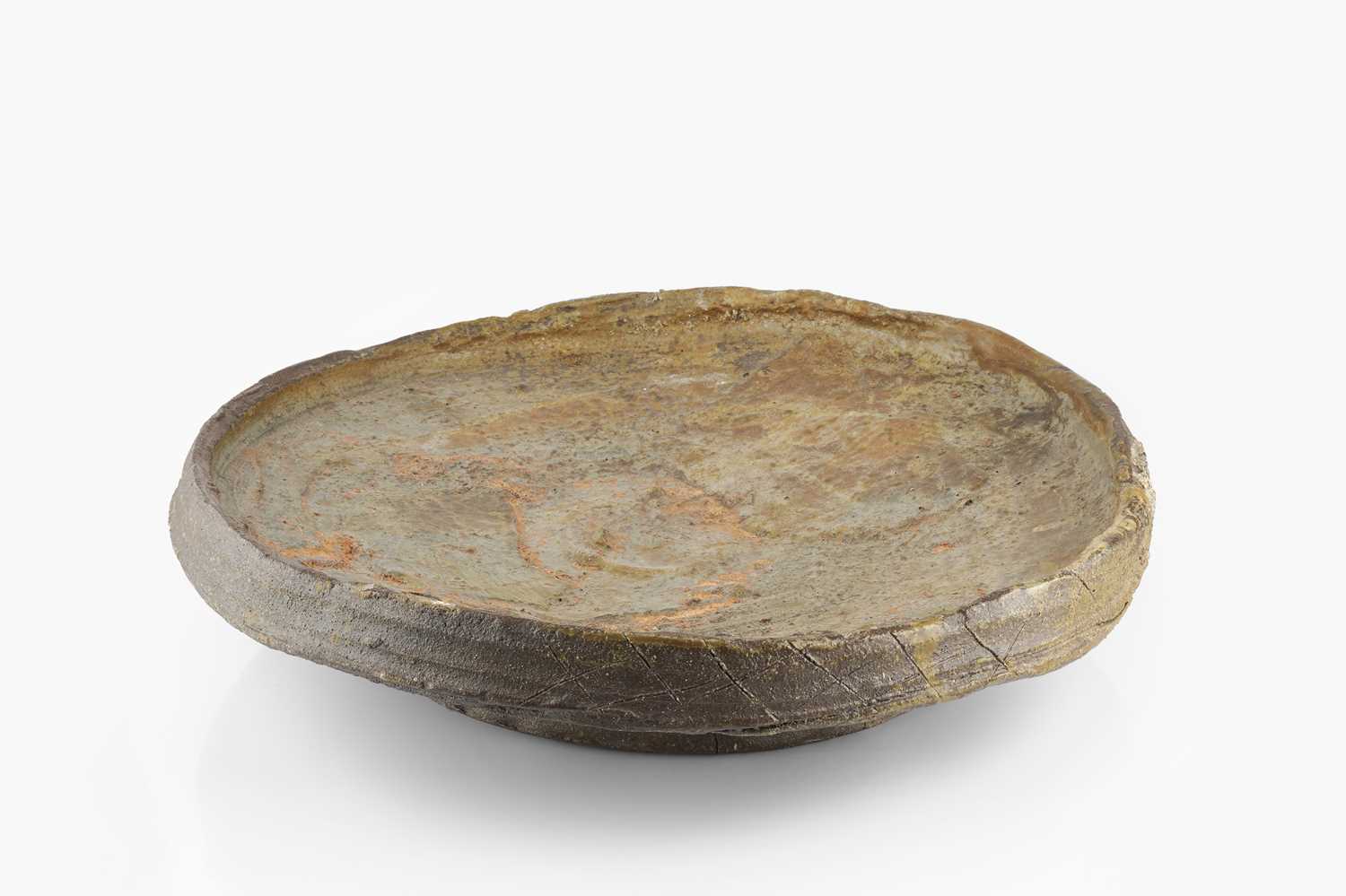 Lot 625 - Charles Bound (b.1939) Large bowl wood-fired...
