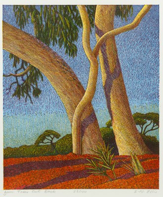 Lot 181 - Edwina Ellis (b.1946) Gum Tree Outback 23/100,...