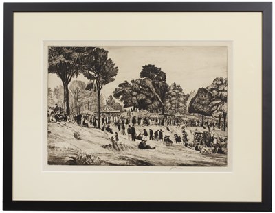 Lot 68 - Job Nixon (1891-1938) Bank Holiday, Hampstead...