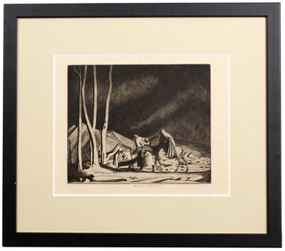 Lot 70 - Frederick Austin (1902-1990) Flight to Egypt,...