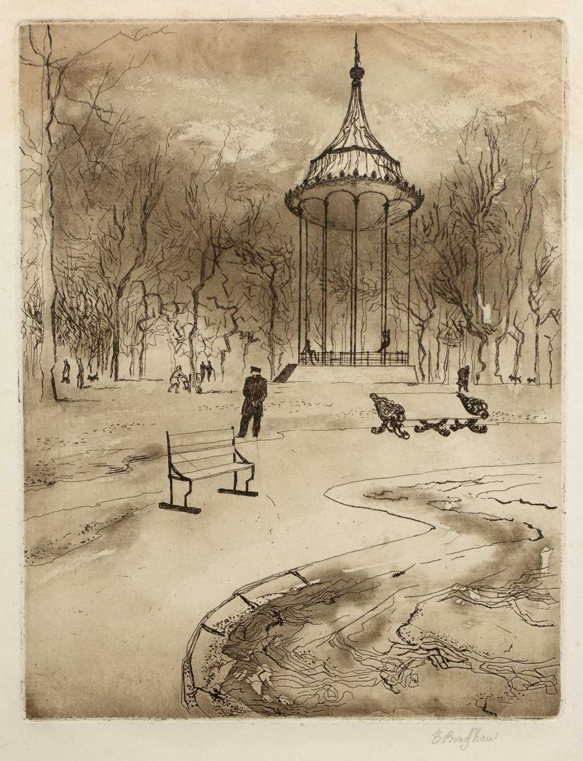 Lot 78 - Brian Bradshaw (1923-2016) London Park signed...