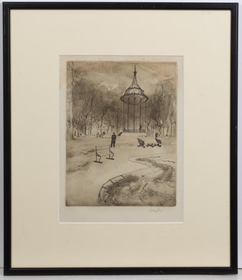 Lot 78 - Brian Bradshaw (1923-2016) London Park signed...