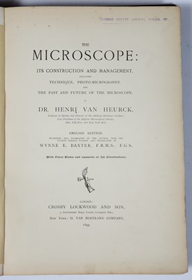 Lot 528 - Heurck (Dr. Henri Van) 'The Microscope'. Wynne...