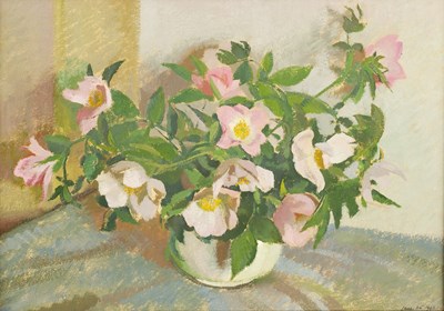 Lot 201 - Gerald Gardiner (1902-1959) Still life of pink...