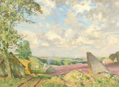 Lot 200 - Gerald Gardiner (1902-1959) Cloudy Morning,...