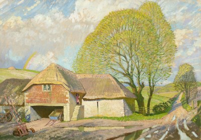 Lot 204 - Gerald Gardiner (1902-1959) Farm in summer...