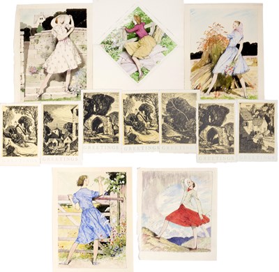 Lot 205 - Gerald Gardiner (1902-1959) Five studies of...