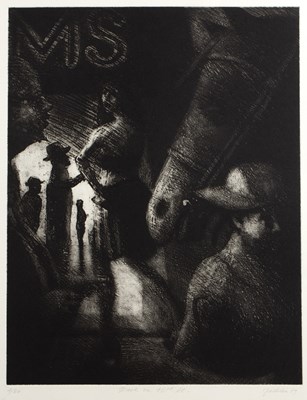 Lot 38 - Bill Jacklin (b.1942) Dusk on 42nd St., 1989,...