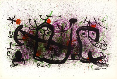 Lot 197 - Joan Miro (1893-1983) Ma de Proverbis, 1970...