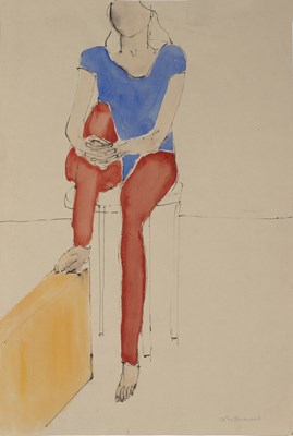 Lot 167 - John Emanuel (b.1930) 'Untitled seated figure...