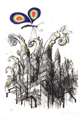 Lot 97 - Ronald Searle (1920-2011) Green Vegetable City,...