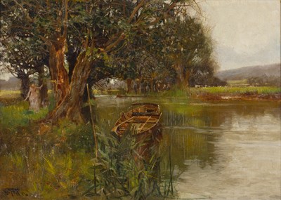 Lot 137 - Henry Charles Fox (1855/60-1929) A stroll on...