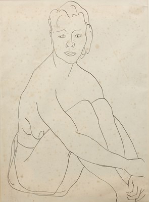 Lot 140 - Follower of Matisse (1869-1954) A seated youth,...