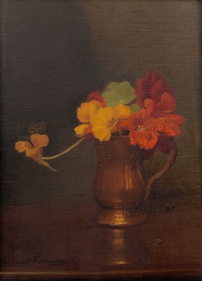 Lot 168 - Ernest Townsend (1885-1944) 'Nasturtiums',...