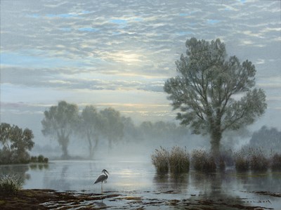 Lot 147 - Gerald Coulson (1926-2021) The lone heron,...