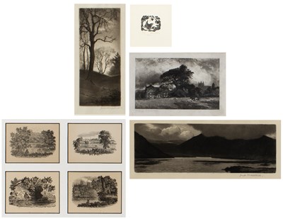 Lot 6 - A collection of wood engravings and etchings,...