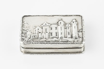 Lot 522 - An early Victorian silver castle top...