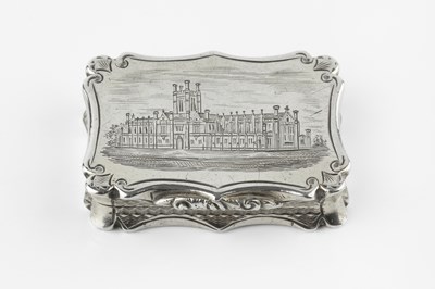 Lot 530 - An early Victorian silver castle top...