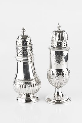 Lot 705 - A late Victorian silver sugar castor, having...