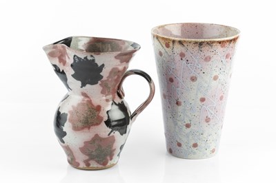 Lot 649 - Janice Tchalenko (1942-2018) Jug spotted pink...