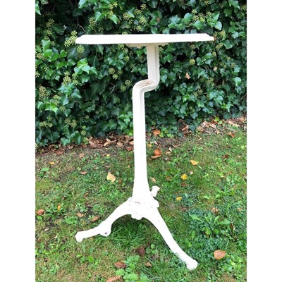 Lot 529 - A Victorian white painted cast iron tripod...