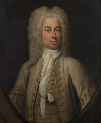 Lot 181 - English school (early 18th century) Portrait...