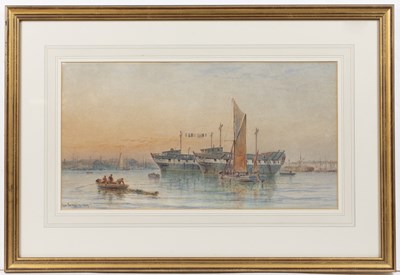 Lot 189 - George Gregory (1849-1938) A hulk and further...