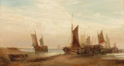 Lot 193 - George Gregory (1849-1938) 'Low Tide', signed...