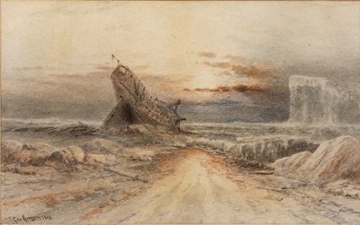 Lot 198 - George Gregory (1849-1938) A clipper in full...
