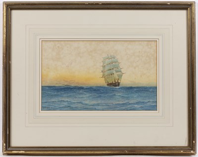 Lot 198 - George Gregory (1849-1938) A clipper in full...