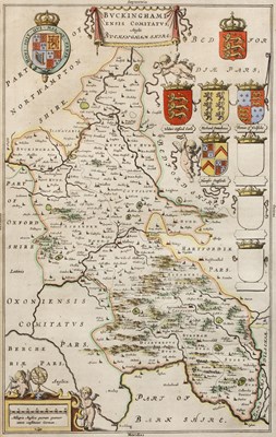 Lot 501 - Joan Blaeu Buckinghamshire, engraving with...