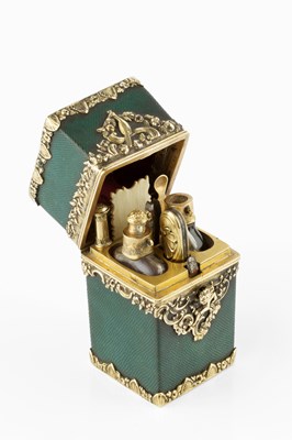 Lot 548 - An 18th century shagreen and gilt metal...