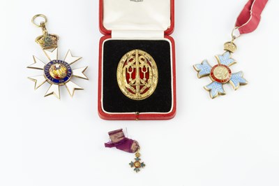 Lot 551 - A collection of medals, comprising an enamel...