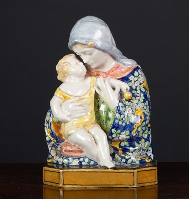 Lot 149 - Angelo Minghetti (1822-1885) A tin glazed...