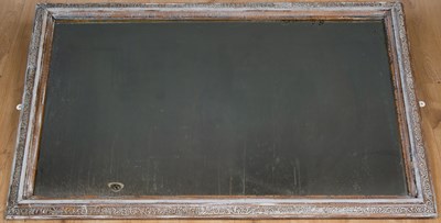 Lot 151 - An antique rectangular wall mirror, with a...